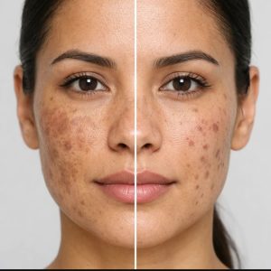 تفاوت لک هورمونی ولک جای جوش روی پوست صورت 